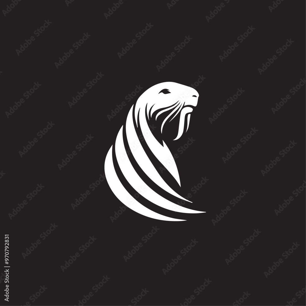 Walrus in cartoon, doodle style . Image for t-shirt, web, mobile apps and ui. Isolated 2d vector illustration in logo, icon, sketch style, Eps 10, black and white. AI Generative Walrus in cartoon, doodle style . Image for t-shirt, web, mobile apps and ui. Isolated 2d vector illustration in logo, icon, sketch style, Eps 10, black and white. AI Generative