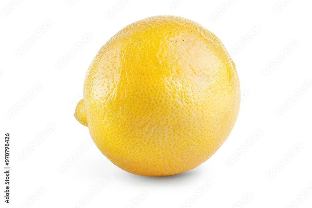 A single lemon sitting on a plain white surface A single lemon sitting on a plain white surface