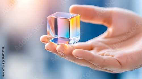 Futuristic Holographic Data Storage Crystal with Advanced Technology