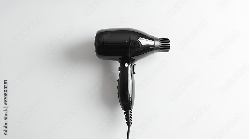 Hair dryer on white background. Generative AI illustration Hair dryer on white background. Generative AI illustration