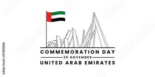 Canvastavla Art & Illustration Commemoration Day in UAE Featuring Wahat Al Karama Monument -