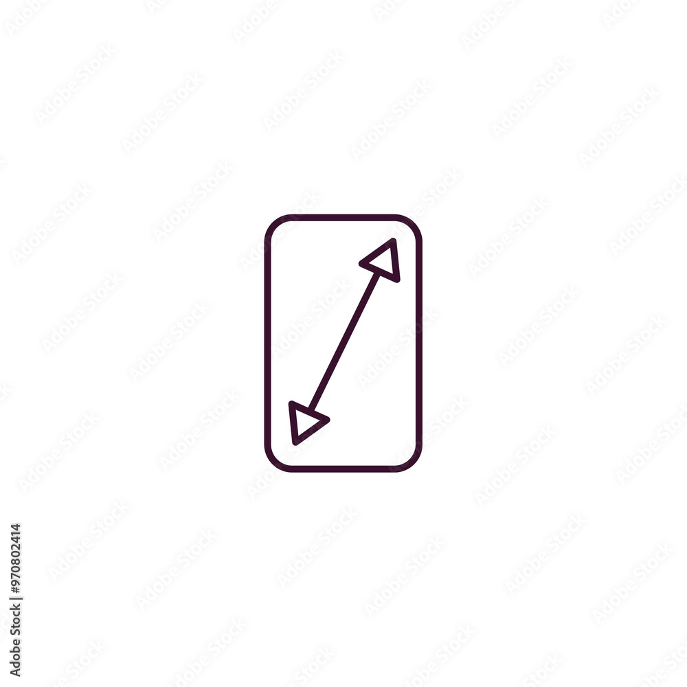 display size outline icon. Linear vector from user interface concept. Thin line display size icon isolated on white background display size outline icon. Linear vector from user interface concept. Thin line display size icon isolated on white background