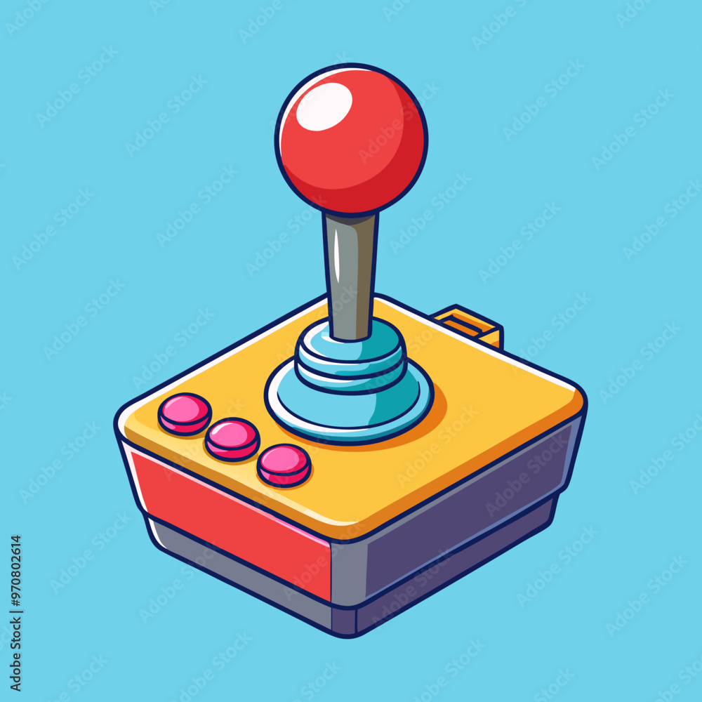 vector illustration of joystick controller game vector illustration of joystick controller game