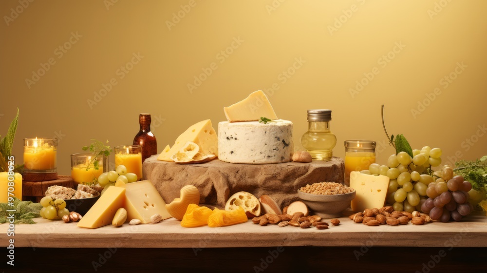 Fototapeta premium Vitamin K2-rich foods 