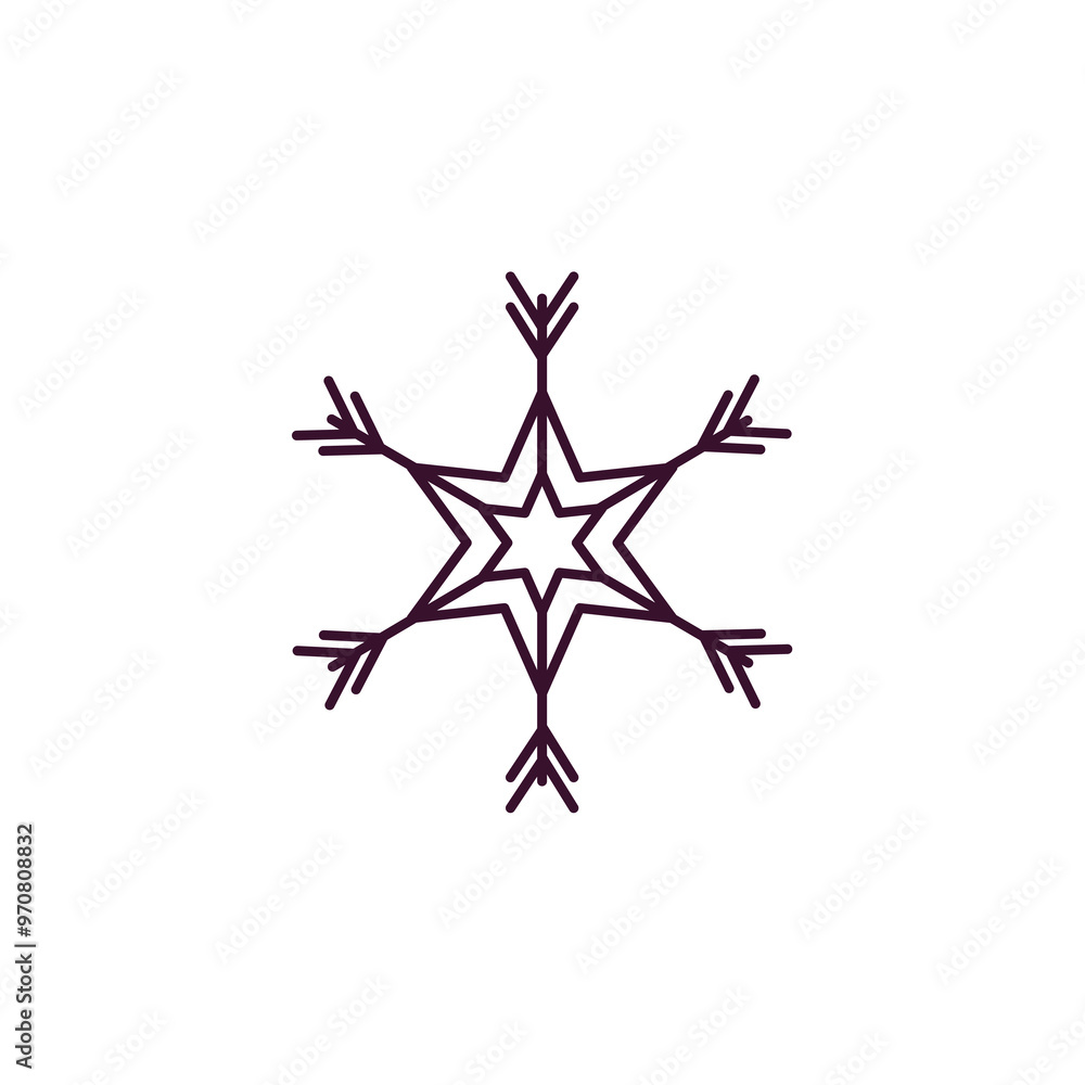snow outline icon. Linear vector from weather concept. Thin line snow icon isolated on white background snow outline icon. Linear vector from weather concept. Thin line snow icon isolated on white background