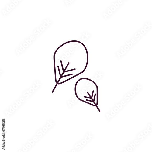 fall outline icon. Linear vector from weather concept. Thin line fall icon isolated on white background
