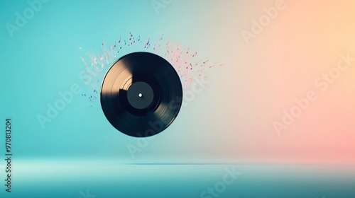 Ethereal Vinyl: A Minimalist Symphony of Light and Music