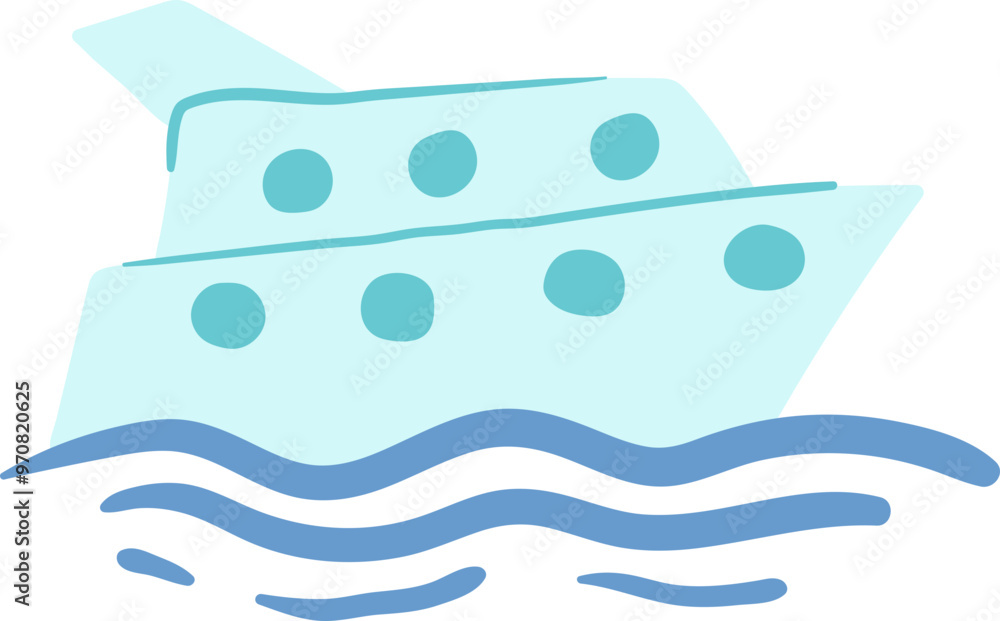Yacht Flat Icon Yacht Flat Icon