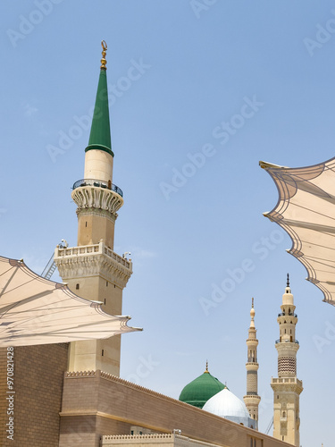 Prophet Muhammad Tomb Mosque Photo, Madinah Saudi Arabia photo