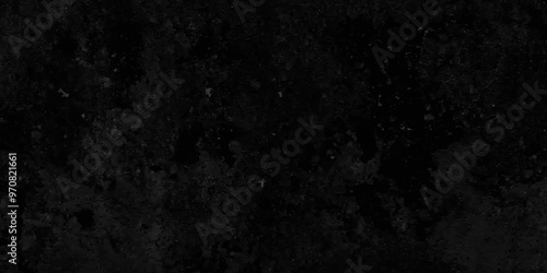Sketch cracked empty dark black old concrete vintage rustic scratch stucco sandstone. luxury architecture stone marble wall grunge dirty structure interior closeup texture background.