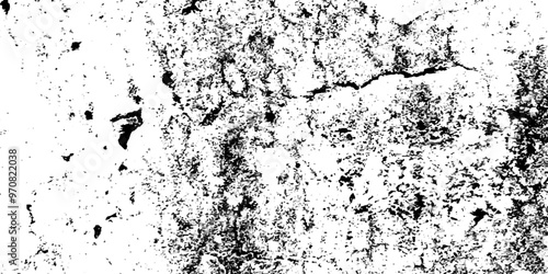 Black scratch dust crack wall white dust texture of Subtle grain texture overlay. Distressed vector damage wall grunge black sketch texture.