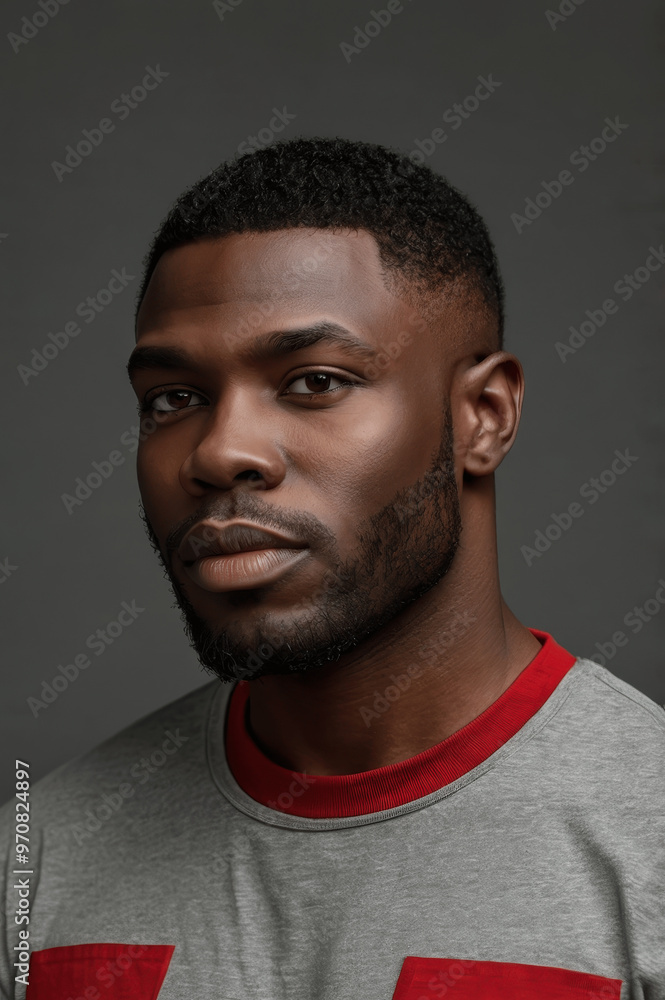 A black man in a T-shirt A black man in a T-shirt