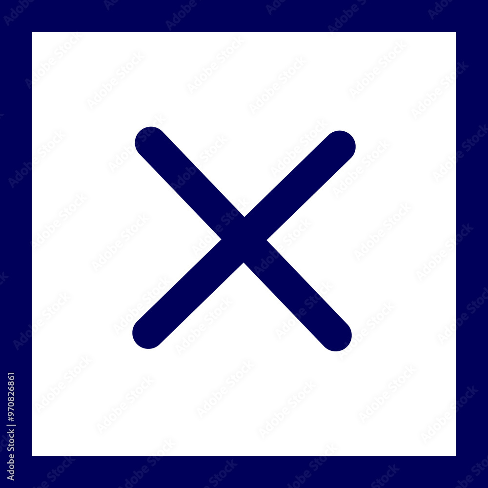 Cross and no icon button Cross and no icon button