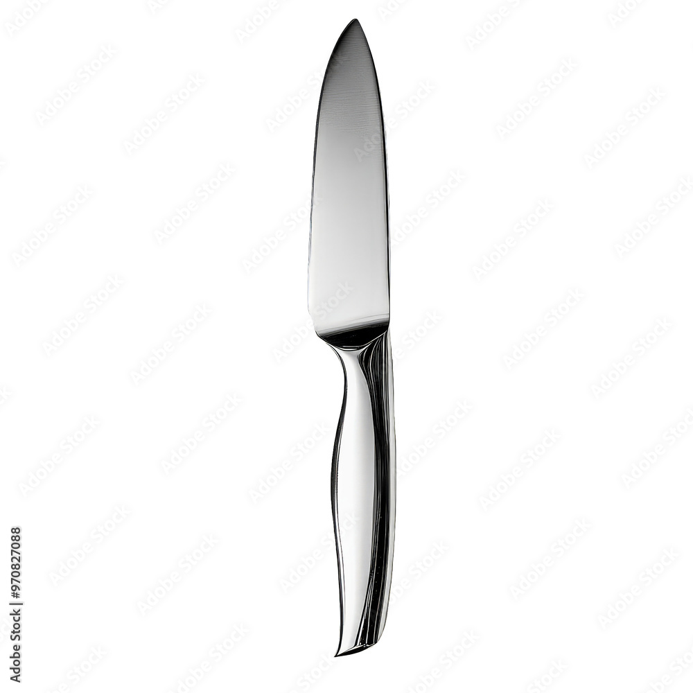 Shiny Kitchen Knife isolated on transparent background Shiny Kitchen Knife isolated on transparent background