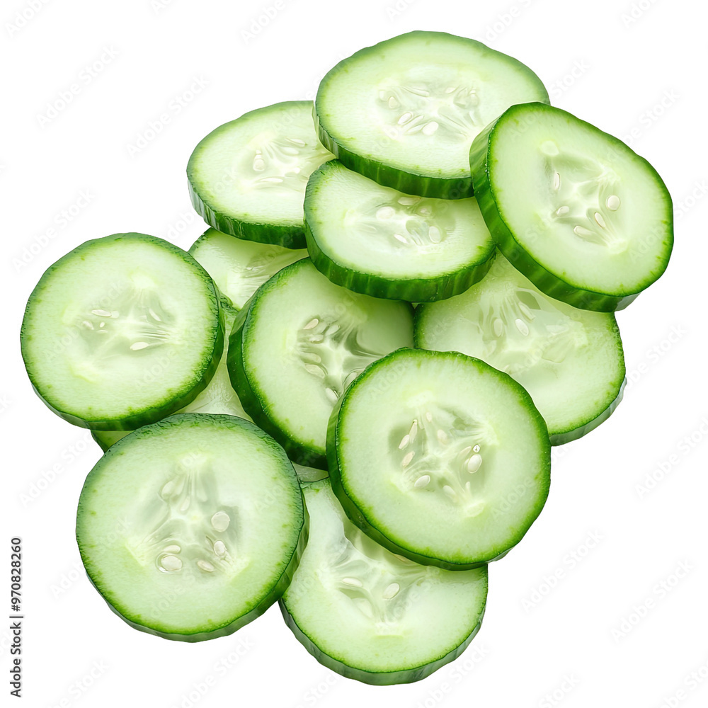 Fresh cucumber slices Fresh cucumber slices