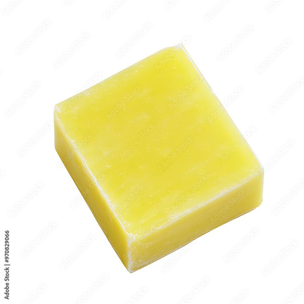 A bar of yellow soap A bar of yellow soap