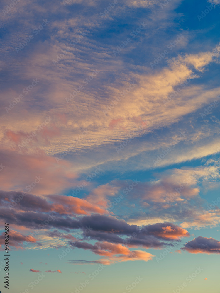Obraz premium colorful sunset clouds ,summer time