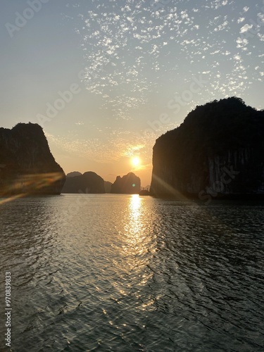 Halong Bay sunset 