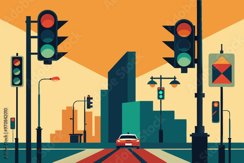 traffic light on the street