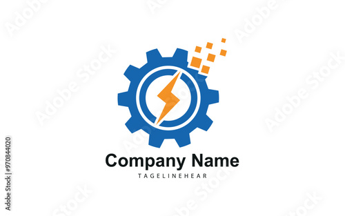 Energy logo design vector template 