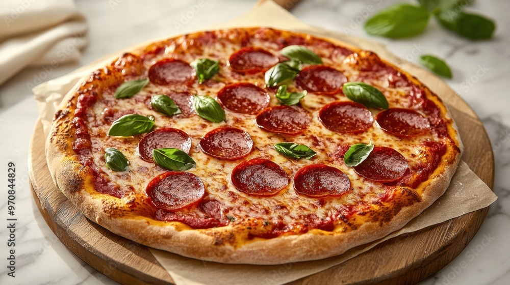 The Delicious Pepperoni Pizza The Delicious Pepperoni Pizza