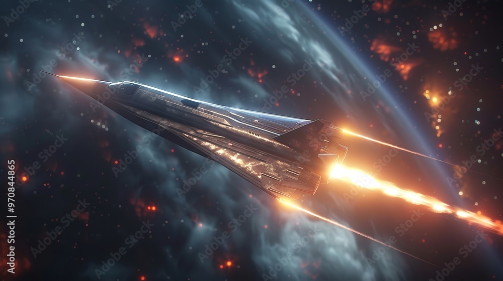 Hypersonic Missile in High-Speed Flight 8K Realistic Lighting Hypersonic Missile in High-Speed Flight 8K Realistic Lighting
