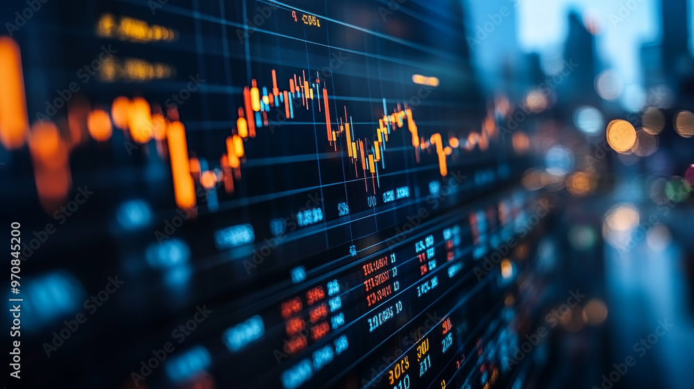 Visually engaging financial graphs showcasing market trends and data analysis. vibrant colors and intricate details highlight dynamic nature of financial markets Visually engaging financial graphs showcasing market trends and data analysis. vibrant colors and intricate details highlight dynamic nature of financial markets