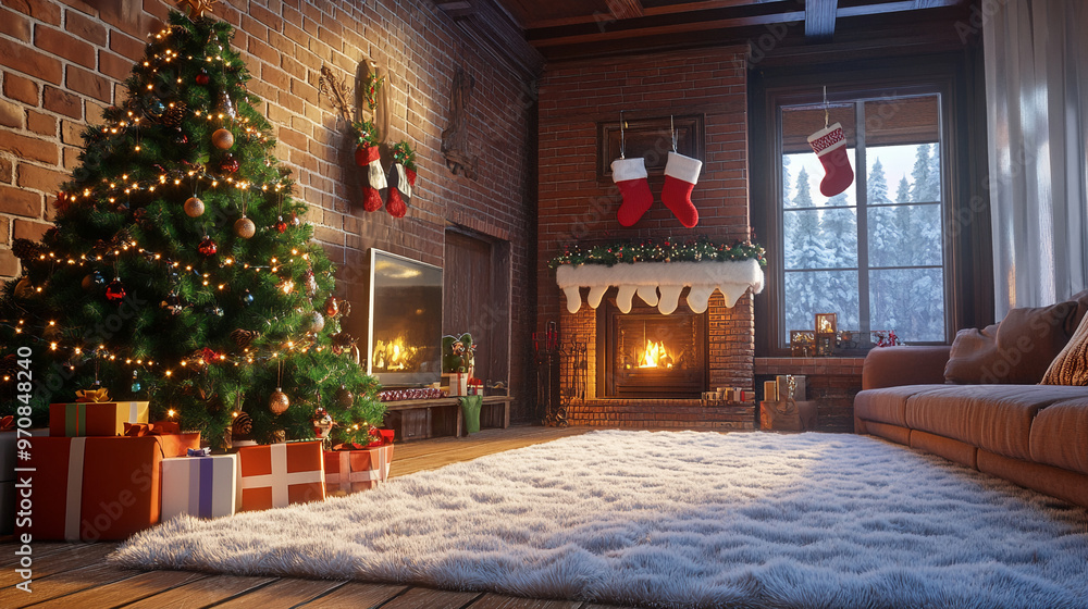 Obraz premium Beautiful Christmas colorful small and big present gift boxes background merry Christmas and happy new year