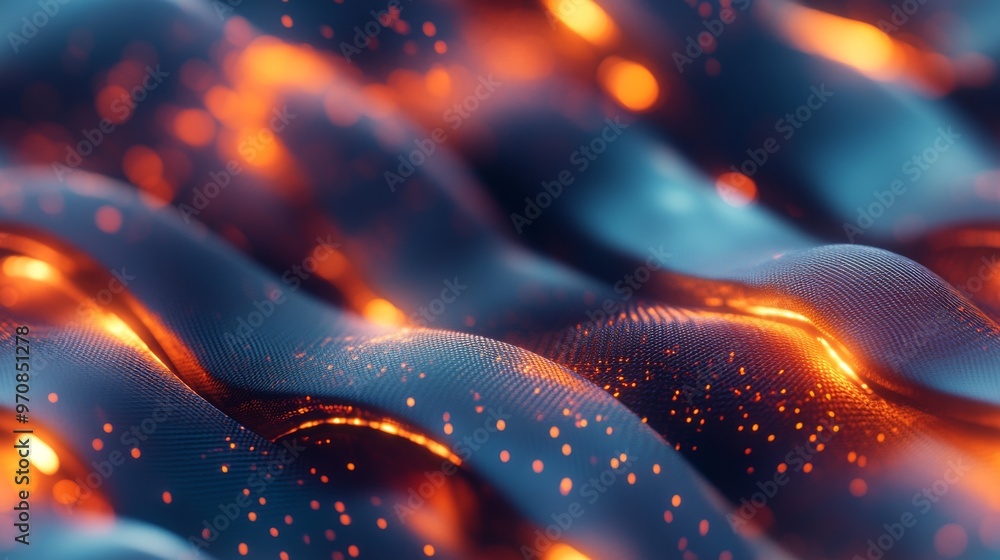 Seamless Woven Silk Pattern: Glowing Fiber Optics, Soft Ambient Light, Futuristic Textile Design
Seamless Woven Silk Pattern: Glowing Fiber Optics, Soft Ambient Light, Futuristic Textile Design