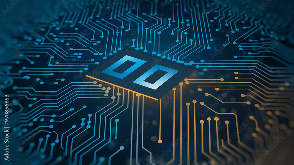 Abstract Blue Circuit Board Background | High-Tech Data Network Illustration | Futuristic Digital Technology Glow Abstract Blue Circuit Board Background | High-Tech Data Network Illustration | Futuristic Digital Technology Glow