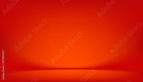 Red Background for Christmas Card,Chinese New Year 2025 Banner,Studio Room Podium Stage Stand for Product Design,Backdrop 3d Display with Neon light Podium Stand on Red Gradient Wall background