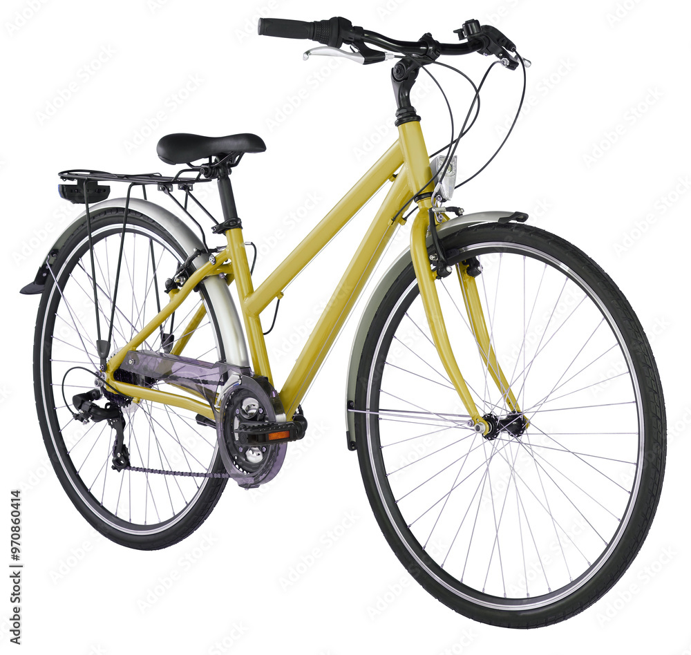 Obraz premium Housewife's bicycle Full vintage cream