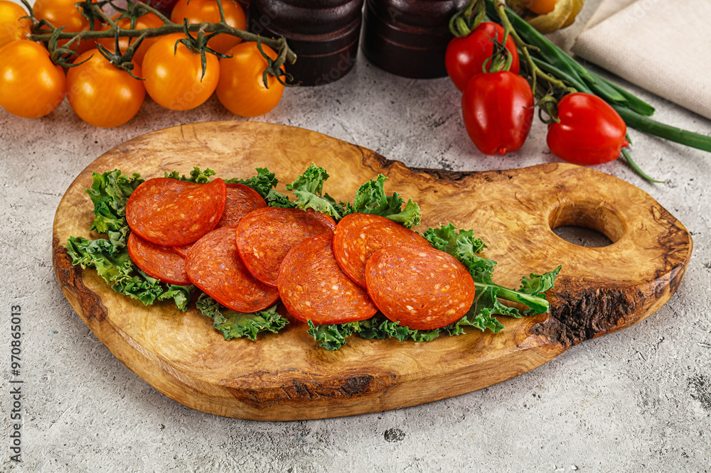 Spanish salami cured chorizo sausage Spanish salami cured chorizo sausage