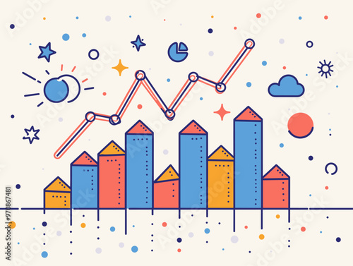 Business Expansion Trajectory: A Rising Line Graph Depicting Growth, Progress, and Success