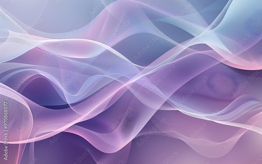 Abstract purple and blue background with flowing shapes and curves. The design features smooth, curved lines that create an elegant composition of soft, dreamy forms Abstract purple and blue background with flowing shapes and curves. The design features smooth, curved lines that create an elegant composition of soft, dreamy forms