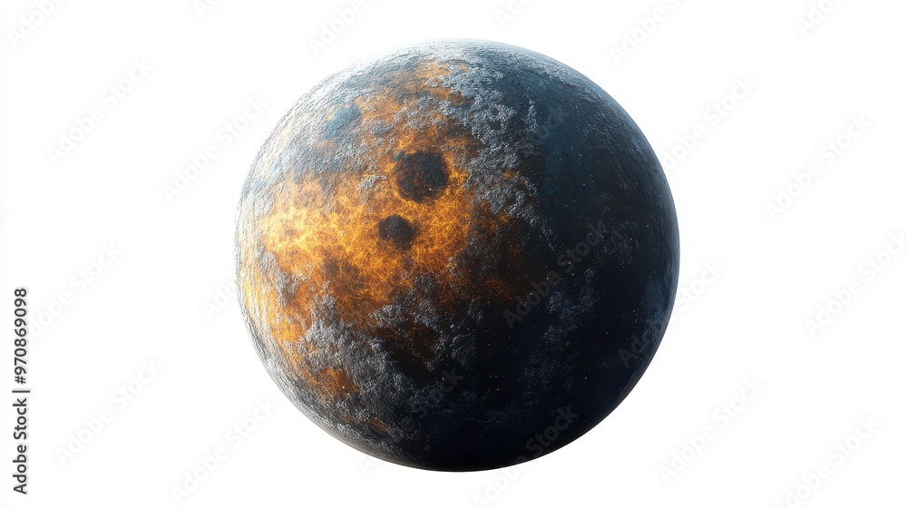 Kepler-186f (exoplanet) clipart, element, 3D illustration, realistic, isolated on white background Kepler-186f (exoplanet) clipart, element, 3D illustration, realistic, isolated on white background