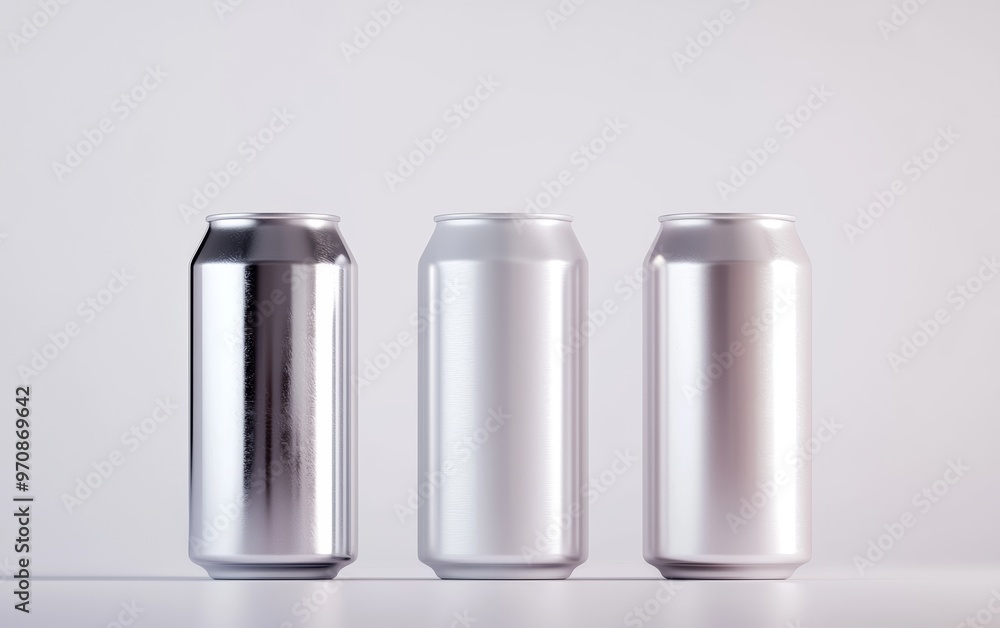 How does the minimalistic design of the silver cans symbolize simplicity and modernity in beverage branding How does the minimalistic design of the silver cans symbolize simplicity and modernity in beverage branding