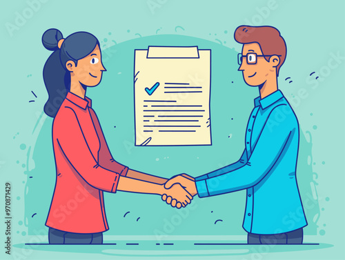 Negotiation and Compromise: A Win-Win Situation Illustrated in a Cartoon