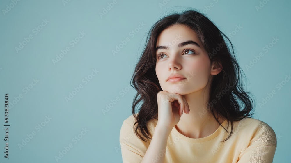 The Woman in Thoughtful Pose The Woman in Thoughtful Pose