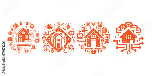 smart home vector illustration sheet