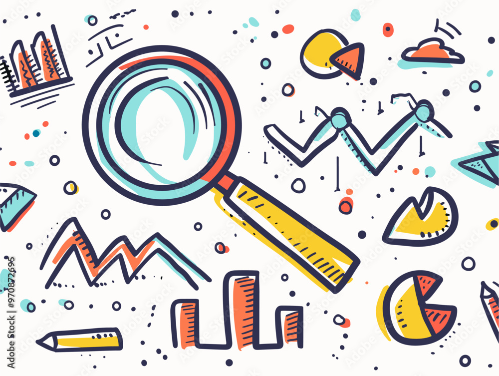 Fototapeta premium Data-Driven Market Insights: Uncover Customer Needs and Market Trends Through Visual Analysis