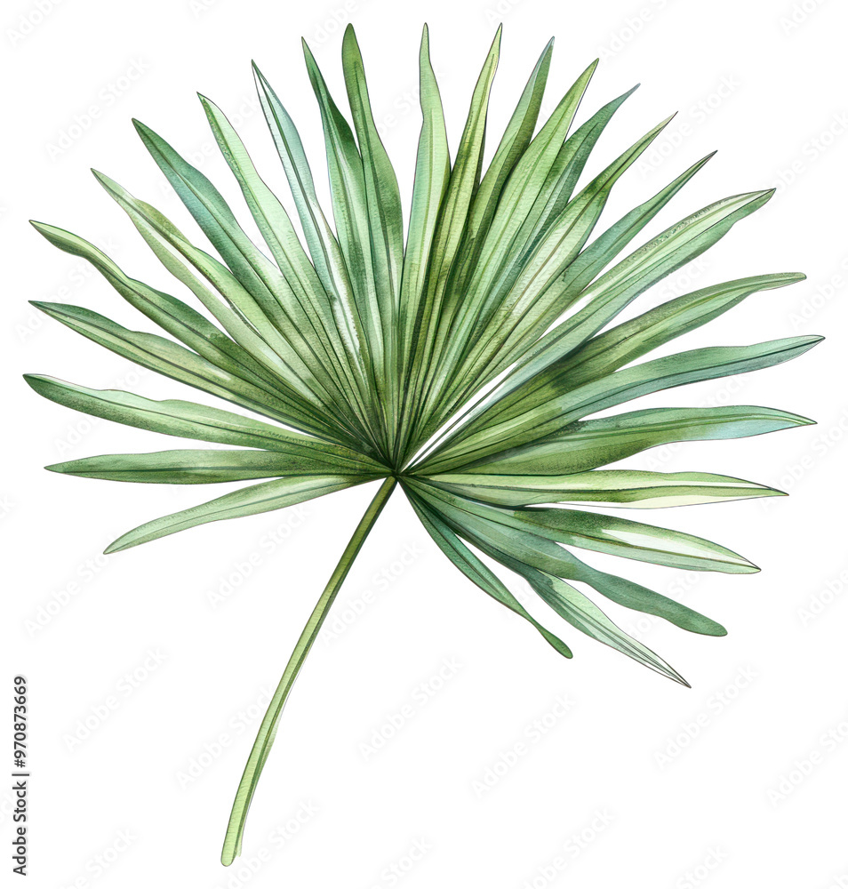 PNG Fan palm leaf arecaceae plant tree.