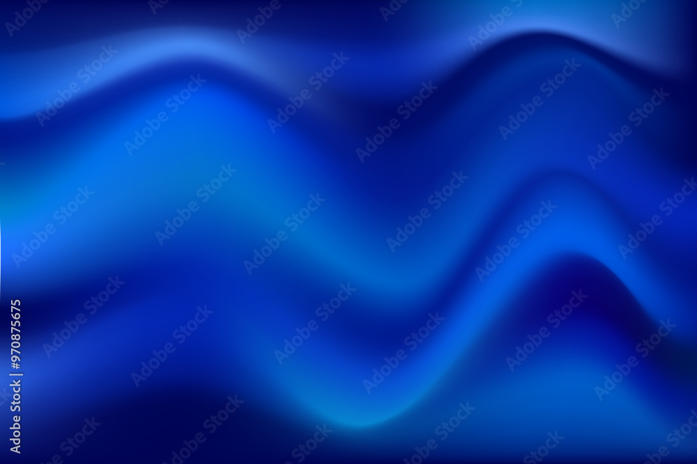 Abstract blue gradient mesh wavy background Abstract blue gradient mesh wavy background