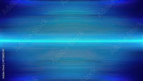 Blue abstract technology data wavy lines in holographic style