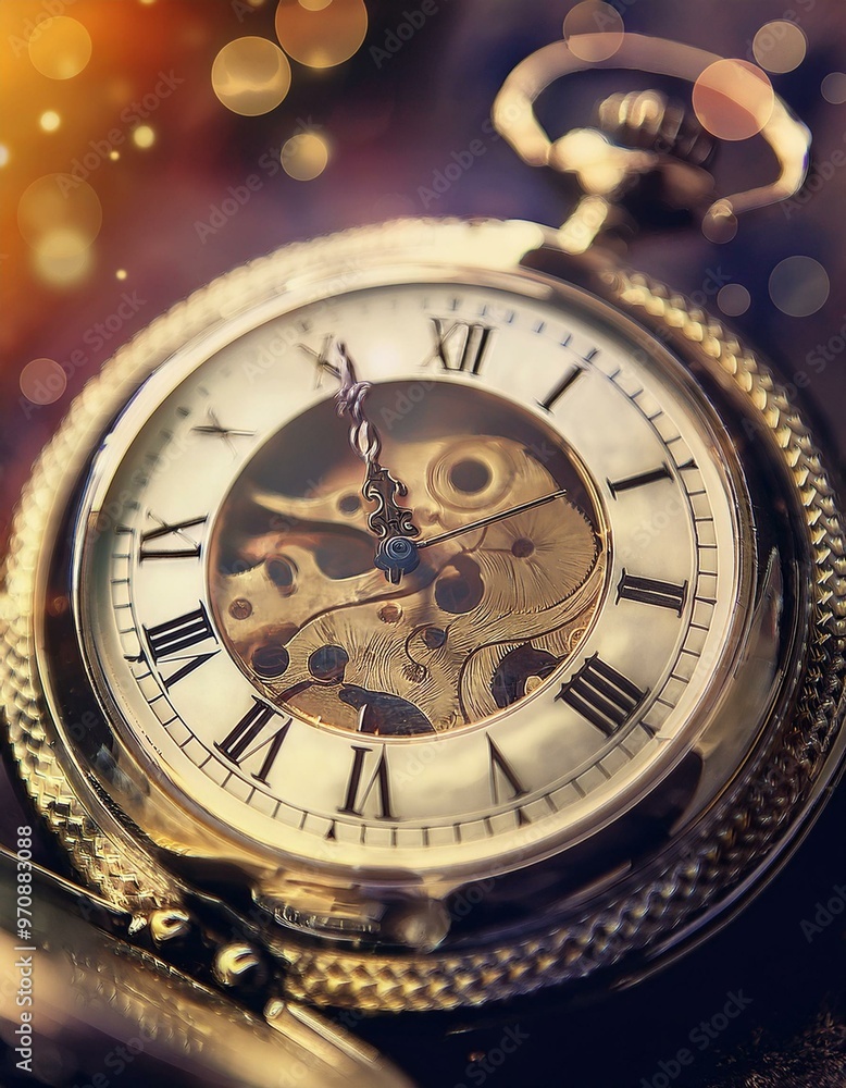 Spiral clock track of time. Antique clock dial close-up. Vintage pocket watch Spiral clock track of time. Antique clock dial close-up. Vintage pocket watch
