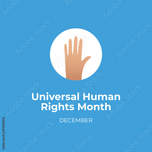 vector graphic of Universal Human Rights Month ideal for Universal Human Rights Month celebration.