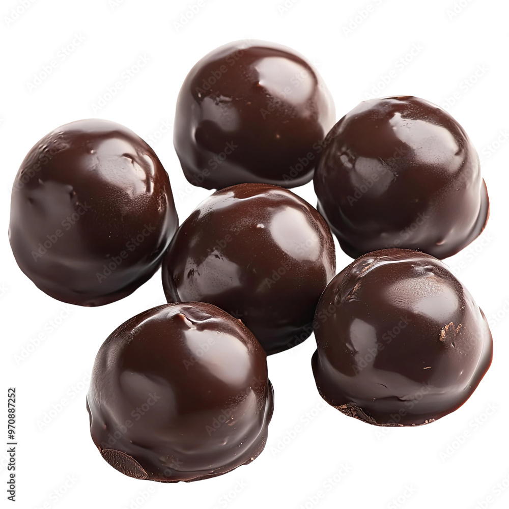 Close up of chocolate truffles Close up of chocolate truffles