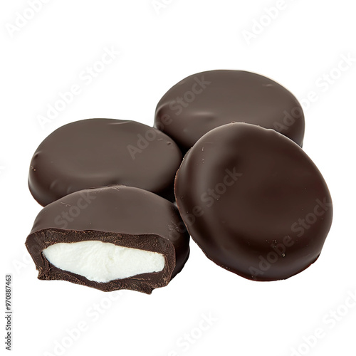 Dark chocolate mint patties