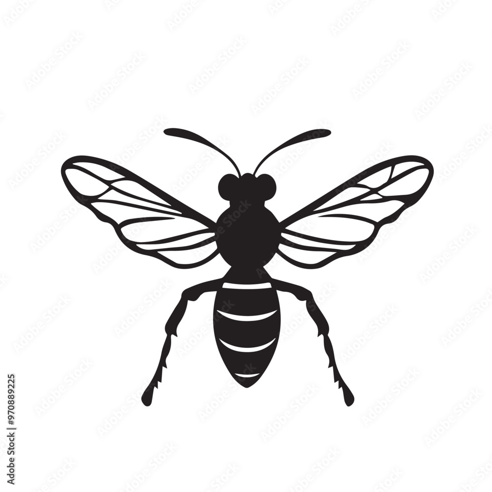 Wasp in cartoon, doodle style . Image for t-shirt, web, mobile apps and ui. Isolated 2d vector illustration in logo, icon, sketch style, Eps 10, black and white. AI Generative Wasp in cartoon, doodle style . Image for t-shirt, web, mobile apps and ui. Isolated 2d vector illustration in logo, icon, sketch style, Eps 10, black and white. AI Generative