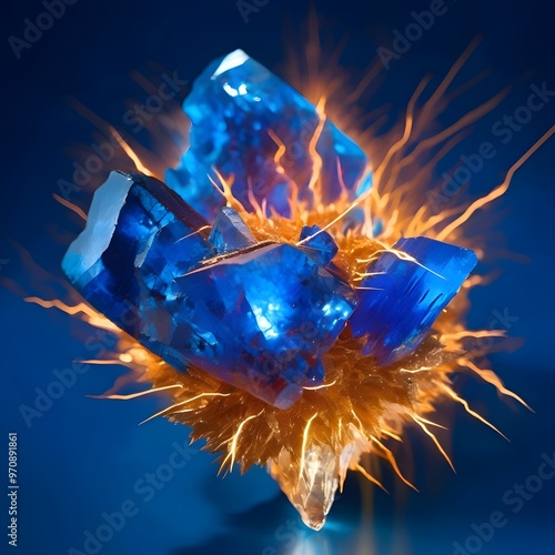 Thunder Electric Blue Chalcanthite photo